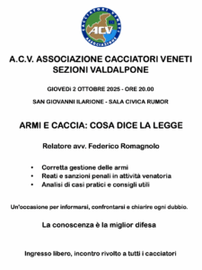 ACV Valdalpone - incontro 2 ottobre 2025