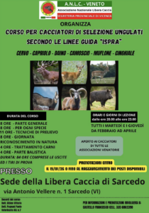 ANLC corso caccia di selezione 2026