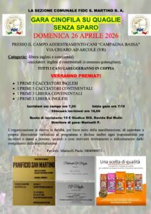 Gara Cinofila su quaglie FIDC di SMBA