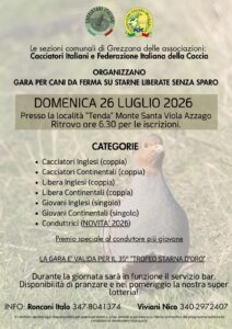 FIDC e CI Grezzana Gara starne 26 luglio 2026